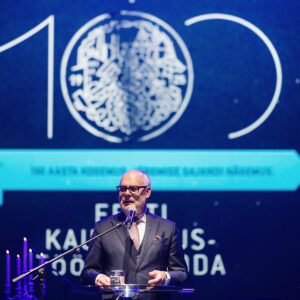 Koda 100 juubeliüritus Kruiisiterminalis ja president Alar Karis