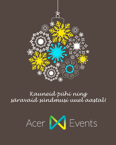 Acer Eventsi jõulutervitus
